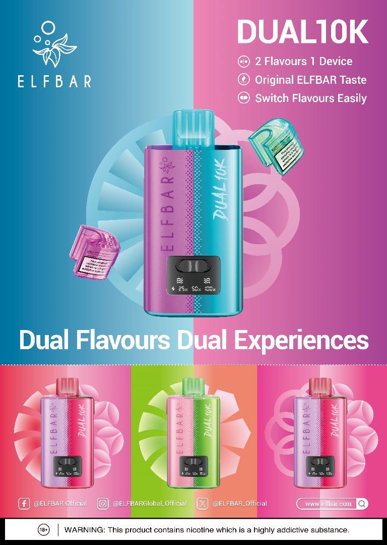 Elf Bar Dual 10K - HALF PRICE Arcstrading Elf Bar Dual 10K - HALF PRICE Arcstrading