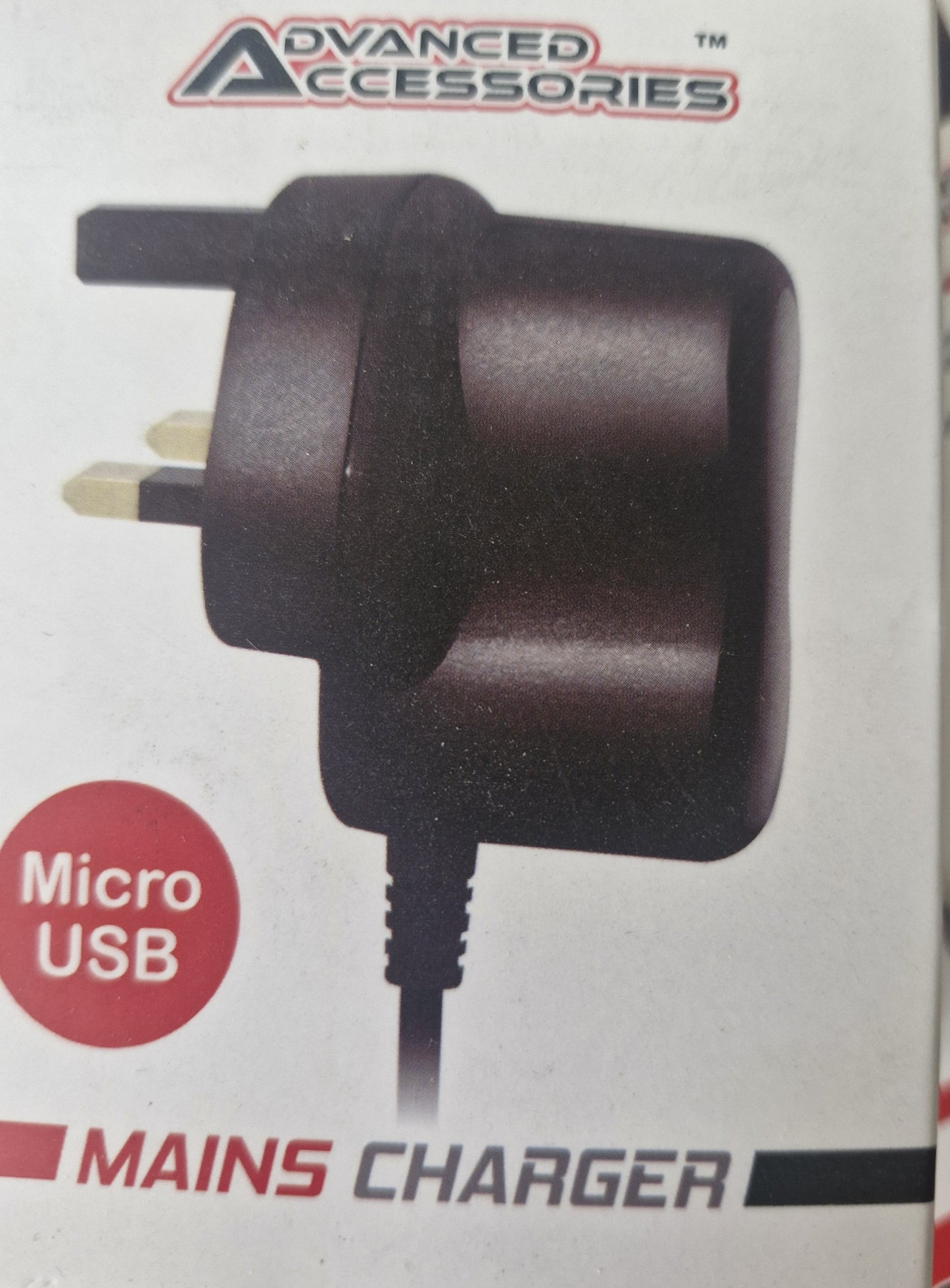 Phone Accessories - Micro-USB Mains Charger suitable for all mobile phones utilising a Micro-USB port