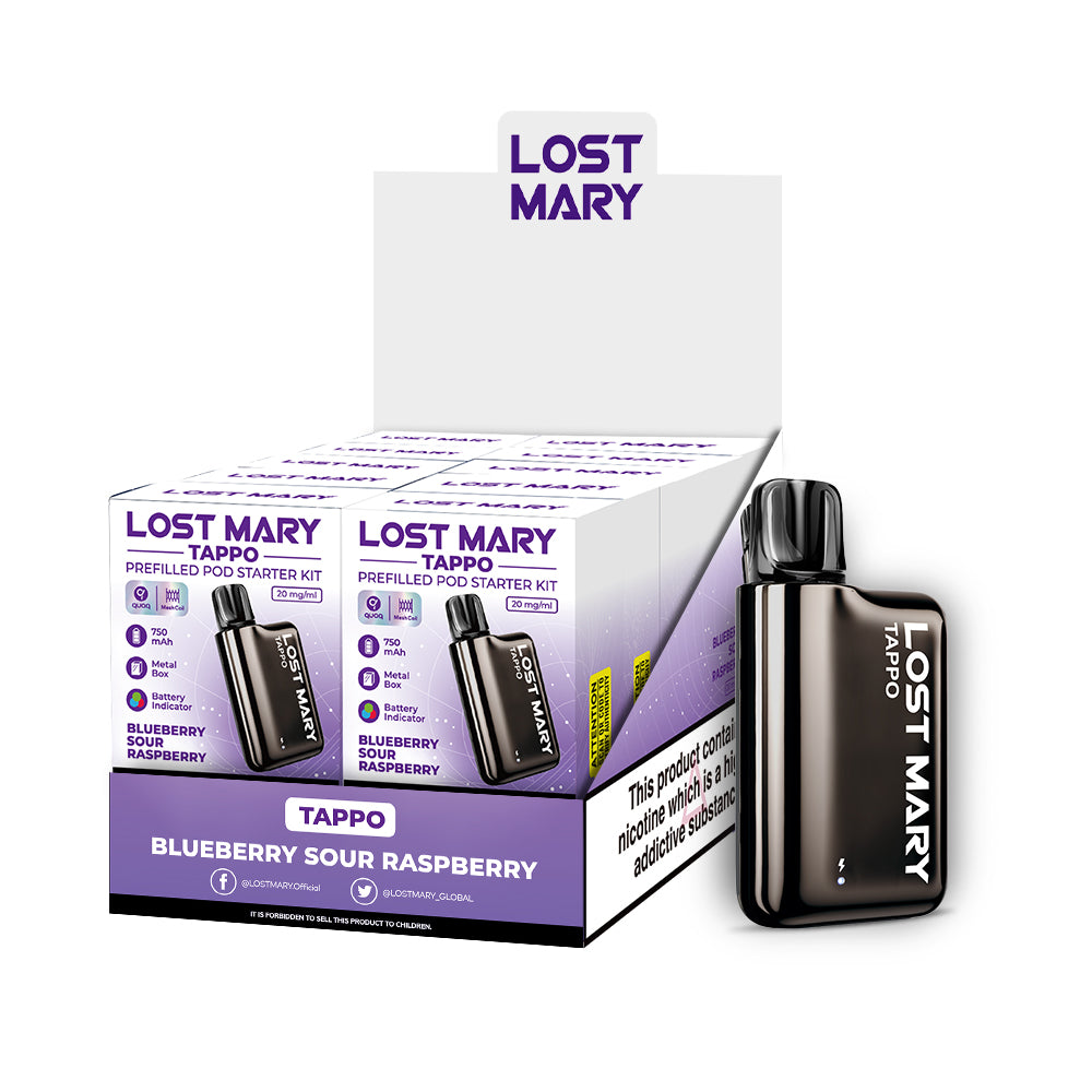 LOST MARY TAPPO BLUEBERRY SOUR RASPBERRY 10 PACK