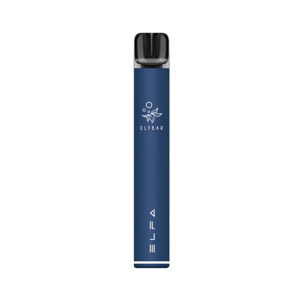 Rechargeable Elf Bar Pro Kit. 10 Navy Blue pens filled with Blueberry Sour Raspberry. 10 pack