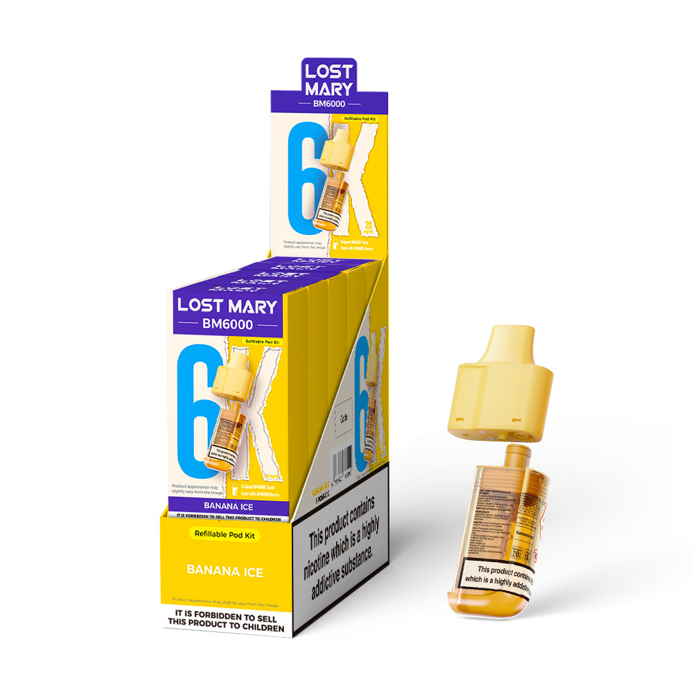LOSTMARY 6K - BM6000 Banana Ice - 5PK