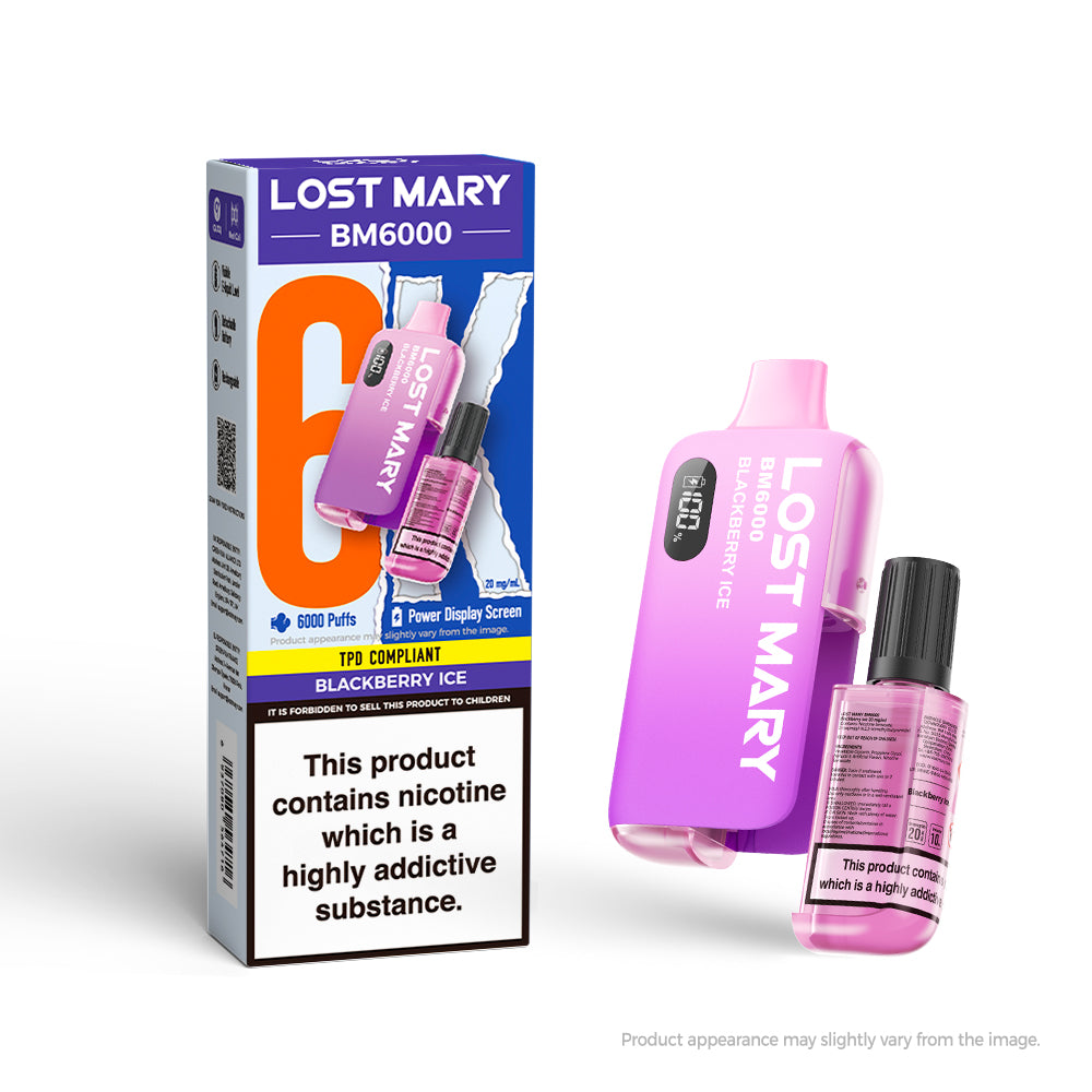 LOSTMARY 6K - BM6000 Blackberry Ice - 5 Pack