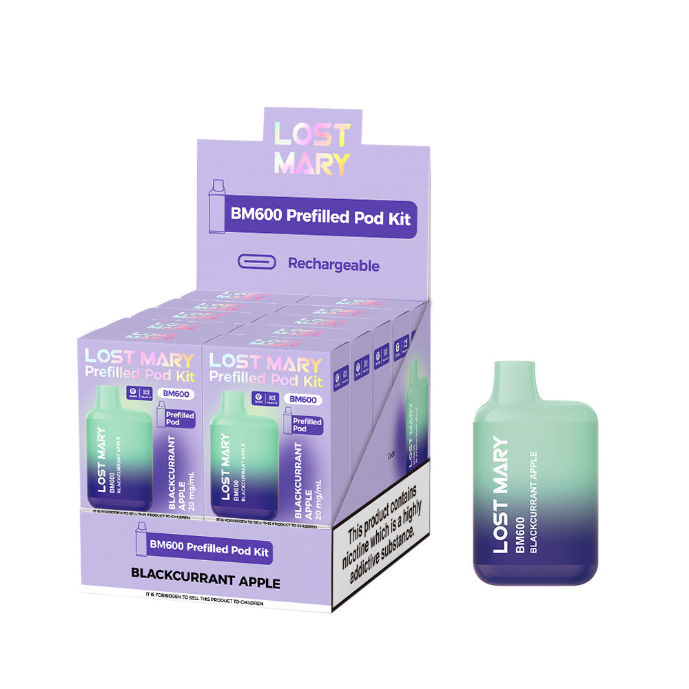 Lost Mary BM600 Blackcurrant Apple Prefilled Pod Kit - 20mg