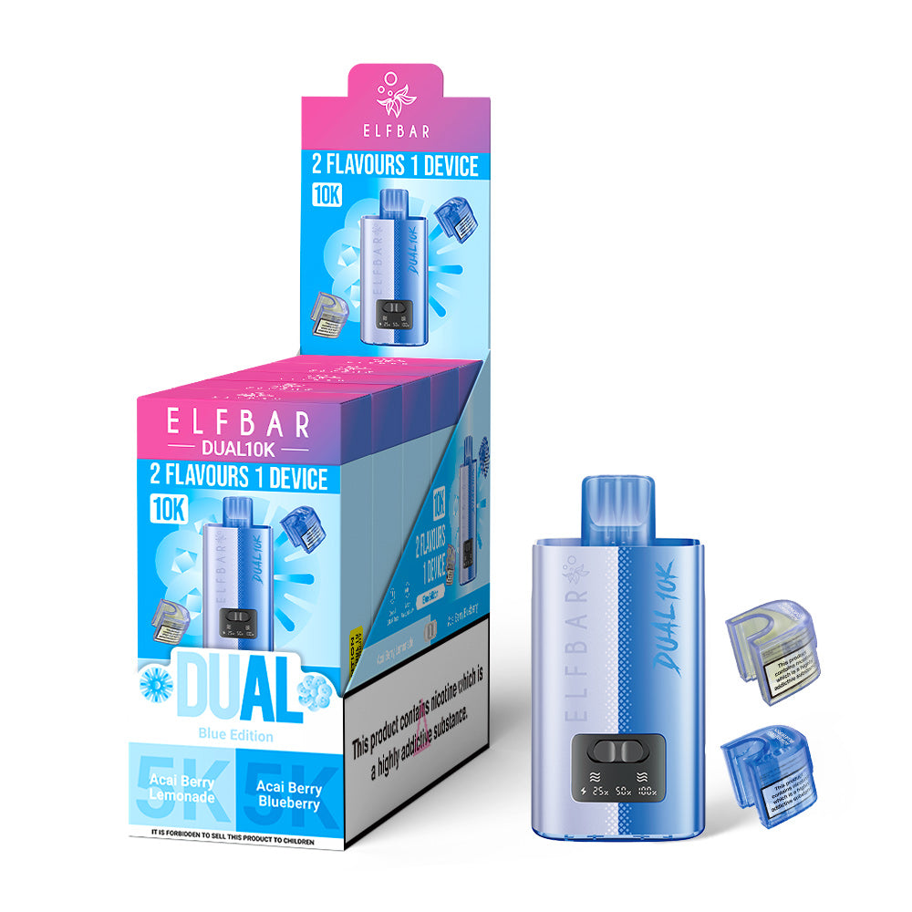 ELF BAR 10K Blue Edition: Acai Berry Blueberry and Acai Berry Lemonade - 5 PACK