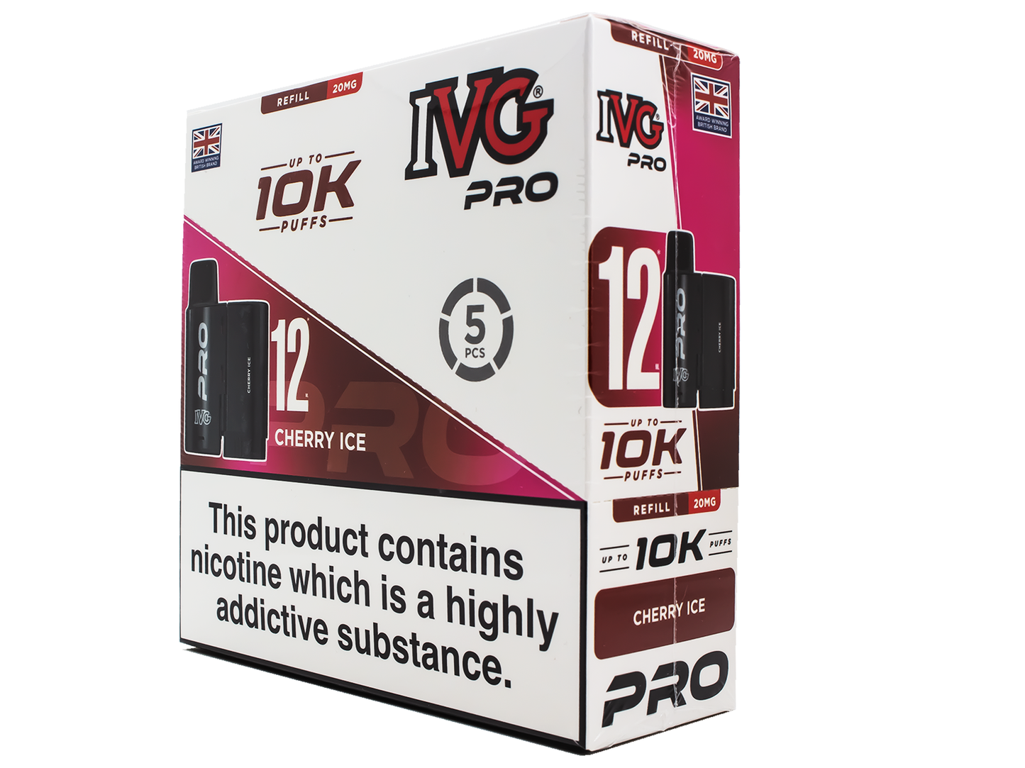 IVG PRO REFILL CHERRY ICE 5 PACK