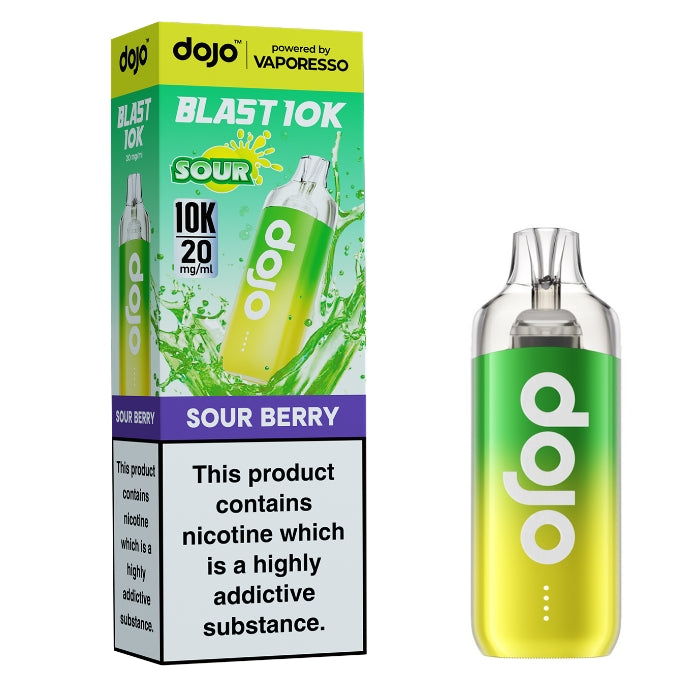Vaporesso Dojo Blast 10k Pre-filled pod kit - Sour Berry - 5 pack