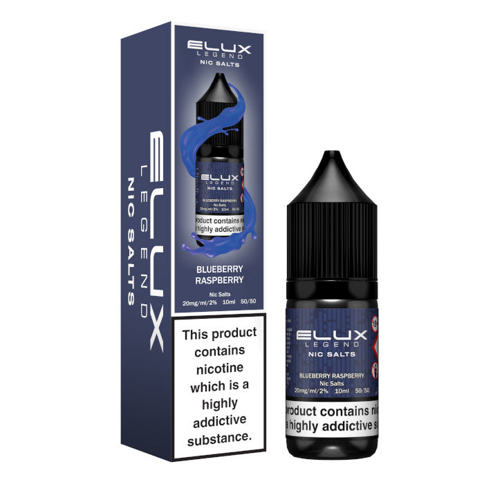 Elux Nic Salts 20mg - Blueberry Raspberry - 10 Pack