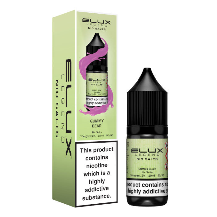 Elux Nic Salts 20mg - Gummy Bear - 10 Pack