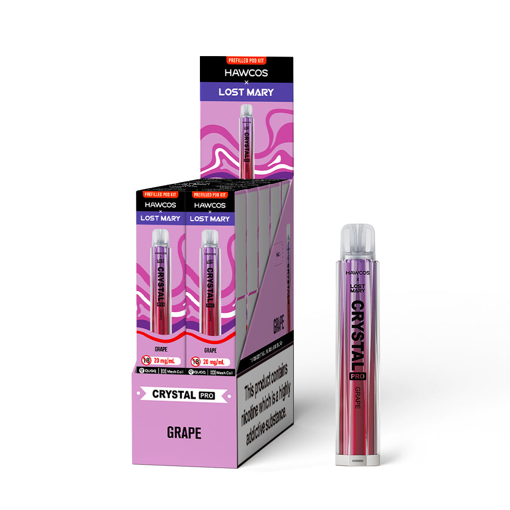 Crystal Pro Grape 600 - 10 PACK