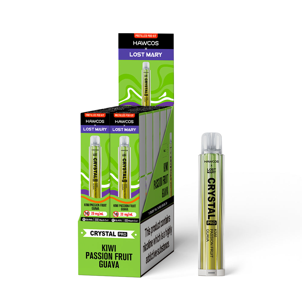 Crystal Pro Kiwi Passion Fruit Guava 600 - 10 PACK