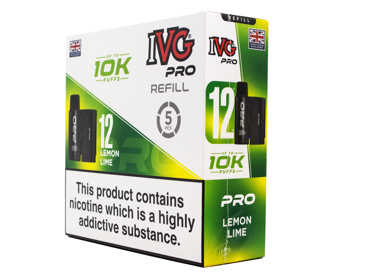IVG PRO REFILL LEMON LIME - 5 PACK