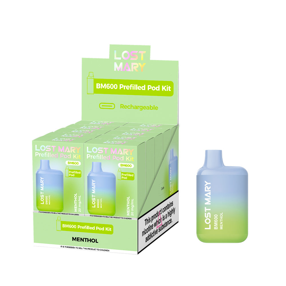 Lost Mary BM600 Menthol Prefilled Pod Kit - 20mg