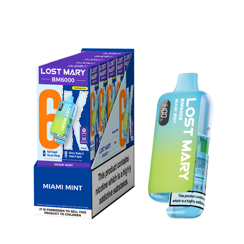 LOSTMARY 6K - BM6000 Kit Miami Mint - 5PK