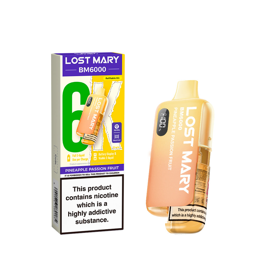 LOSTMARY 6K - BM6000 Kit Pineapple Passion Fruit - 5 Pack