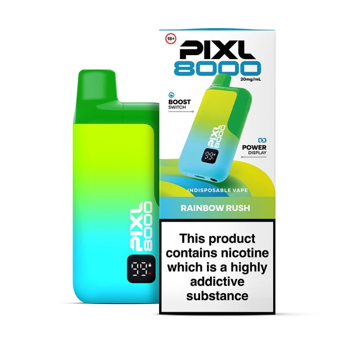 PIXL 8000 Prefilled Pod Kit - Rainbow Rush - 5 pack