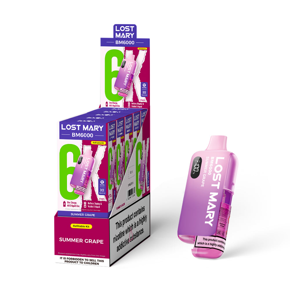 LOSTMARY 6K - BM6000 Kit Summer Grape- 5 Pack