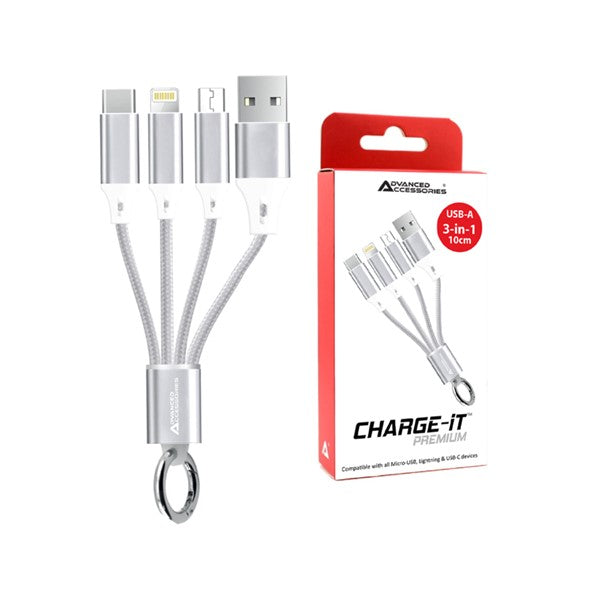 Phone Accessories - 3 in 1 USB 10cm