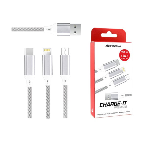 Phone Accessories - 3 in 1 USB 1.2M
