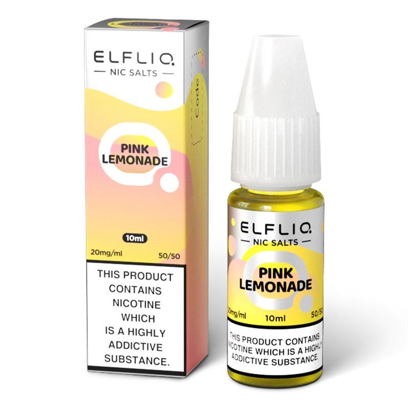 Elf Bar Elfliq Nic Salts / PINK LEMONADE 10 PACK - 10ml / 20mg