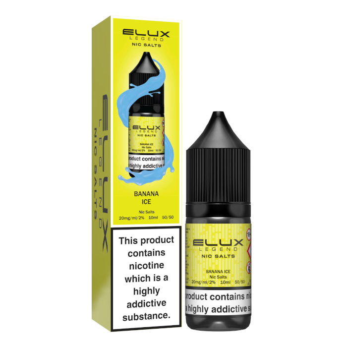 Elux Nic Salts 20mg - Banana Ice - 10 Pack