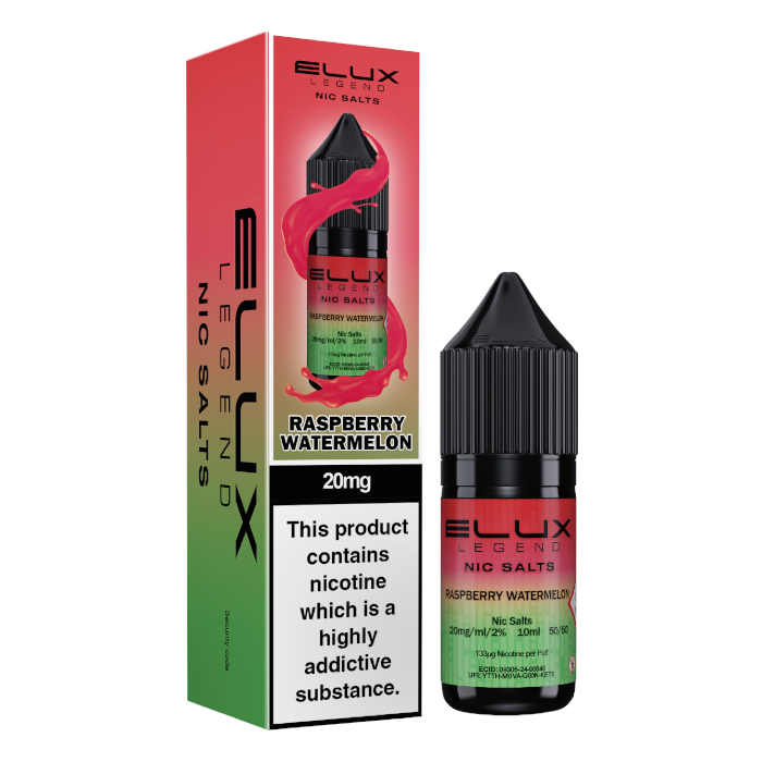 Elux Nic Salts 20mg - Raspberry Watermelon - 10 Pack