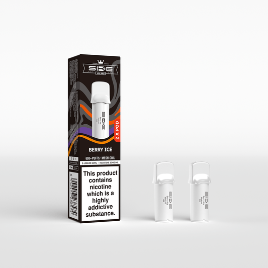 SKE Crystal Pro Pods- Berry ice - 10 PACKS OF 2 PODS
