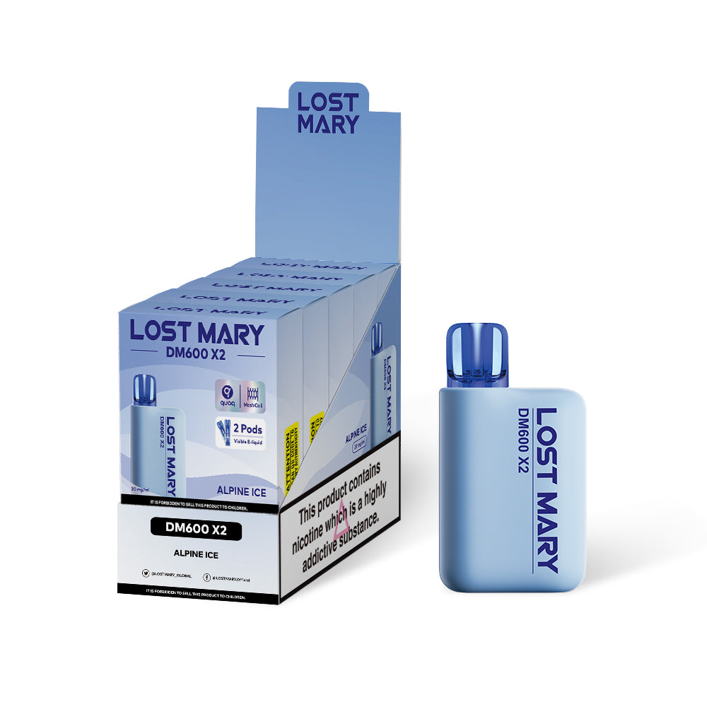 Lost Mary DM600 - Alpine Ice 5 pack 1200 puffs - BUY 1 GET 1 FREE