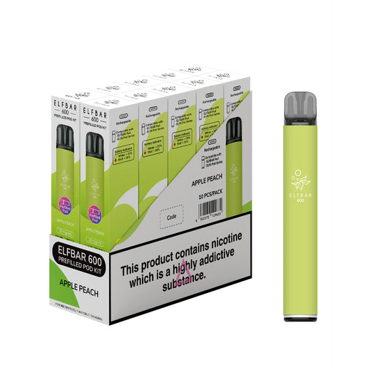 Elf Bar 600 Apple Peach - Pre Filled Pod vape kit