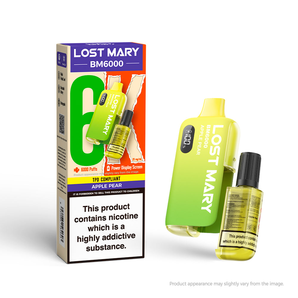 LOSTMARY 6K - BM6000 Apple Pear - 5PK