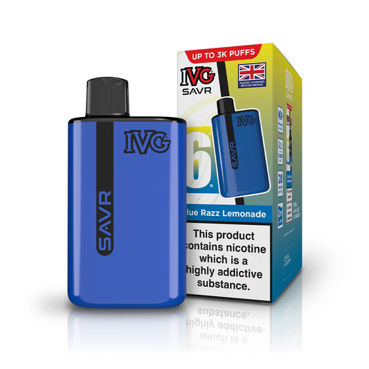 IVG SAVR Prefilled Pod Vape Kit - Blue Razz Lemonade - 5 pack