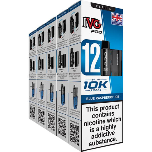 IVG PRO REFILL BLUE RASPBERRY ICE 5 PACK