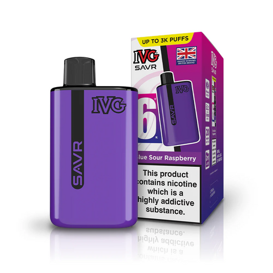 IVG SAVR Prefilled Pod Vape Kit - Blue Sour Raspberry 5 pack