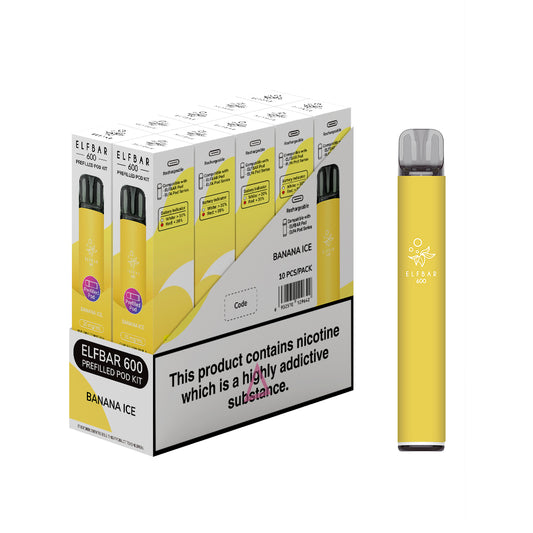 Elf Bar 600 Banana Ice - Pre Filled Pod vape kit