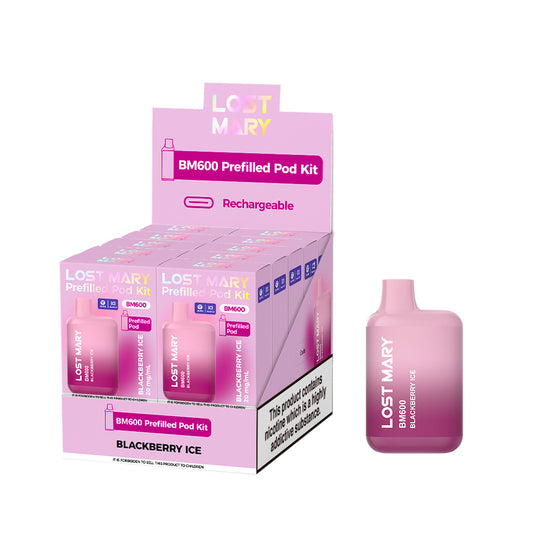 Lost Mary BM600 Blackberry Ice Prefilled Pod Kit - 20mg