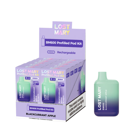 Lost Mary BM600 Blackcurrant Apple Prefilled Pod Kit - 20mg