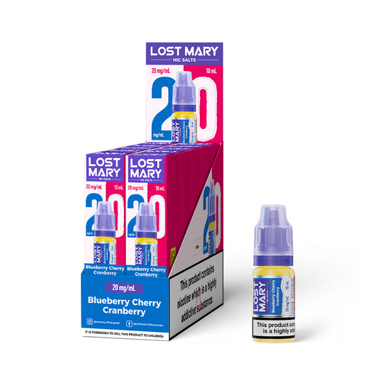 Lost Mary Nic salts 20mg - Blueberry Cherry Cranberry - 10 pack