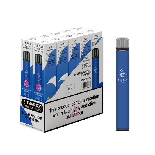 Elf Bar 600 Blueberry Sour Raspberry - Pre Filled Pod vape kit