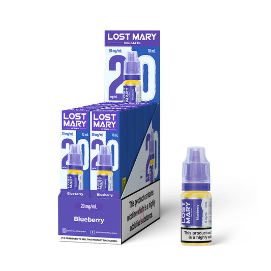 Lost Mary Nic salts 20mg- Blueberry - 10 pack