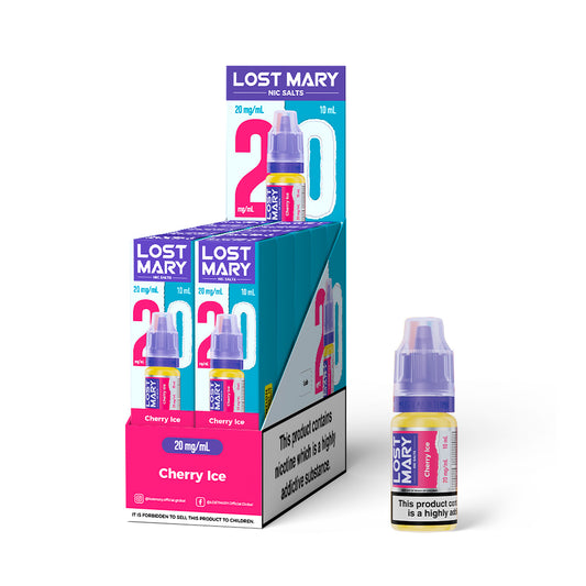 Lost Mary Nic salts 20mg - Cherry Ice - 10 pack