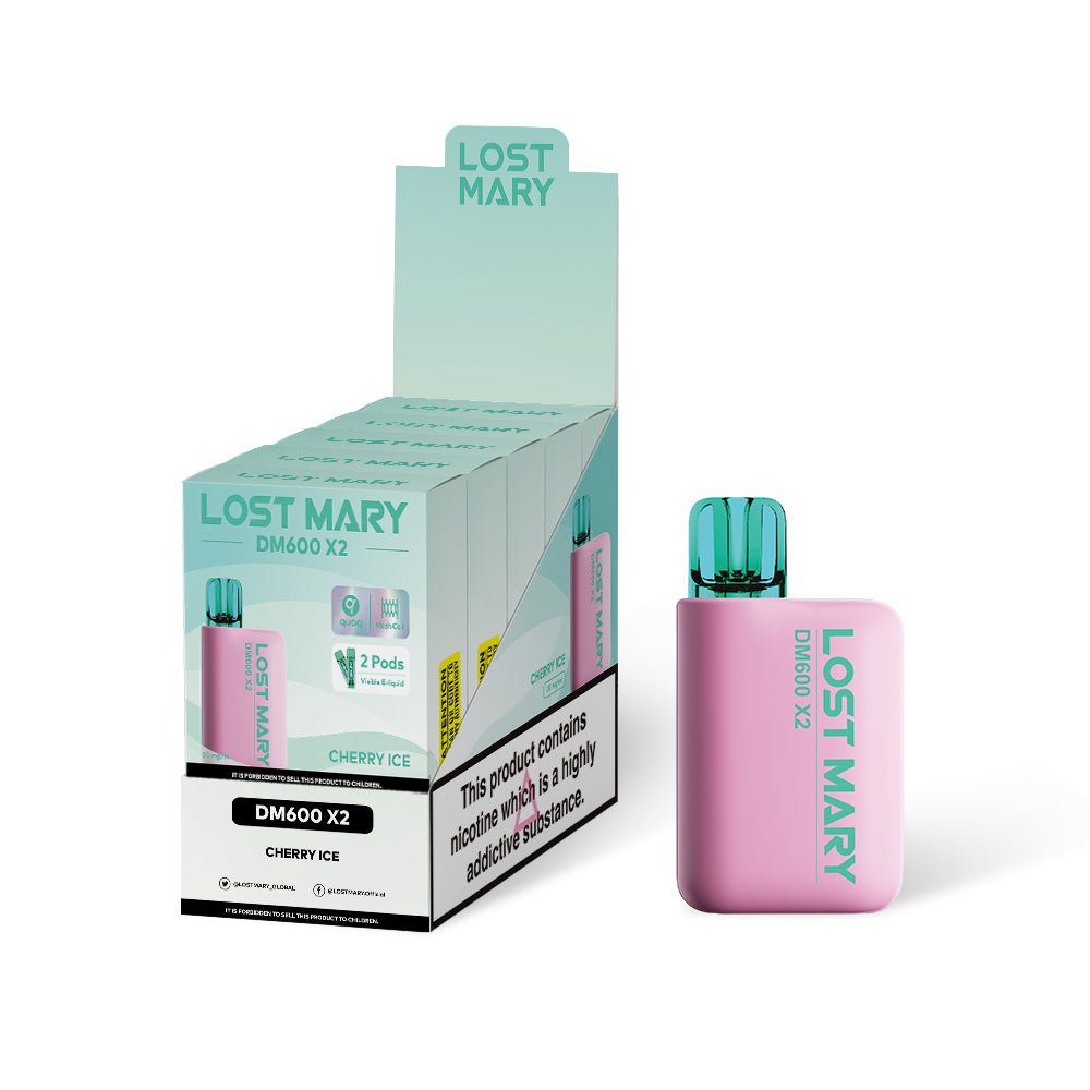 Lost Mary DM600 - Cherry Ice 1200 puff - 5 pack