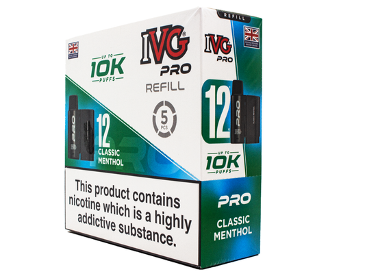 IVG PRO REFILL CLASSIC MENTHOL 5 PACK