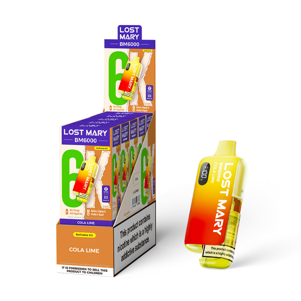 LOSTMARY 6K - BM6000 Kit  Cola Lime- 5 Pack