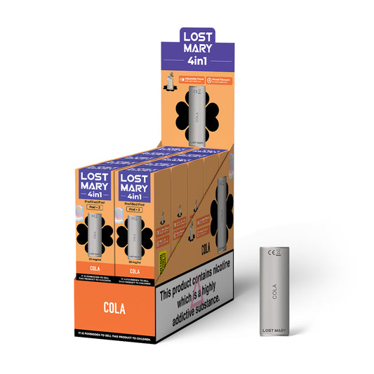 LOST MARY 4 IN 1 REPLACEMENT PREFILLED PODS - COLA - 10PKS OF 2 PODS