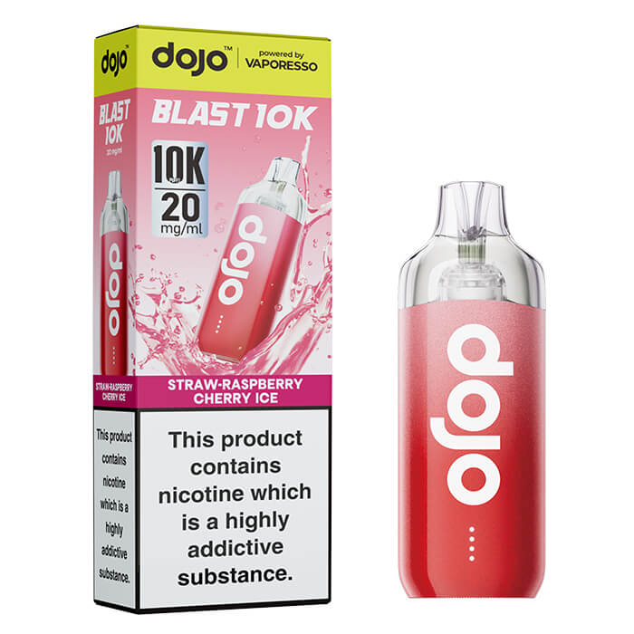 Vaporesso Dojo Blast 10k Pre-filled pod kit -  Strawberry Raspberry Cherry Ice - 5 pack
