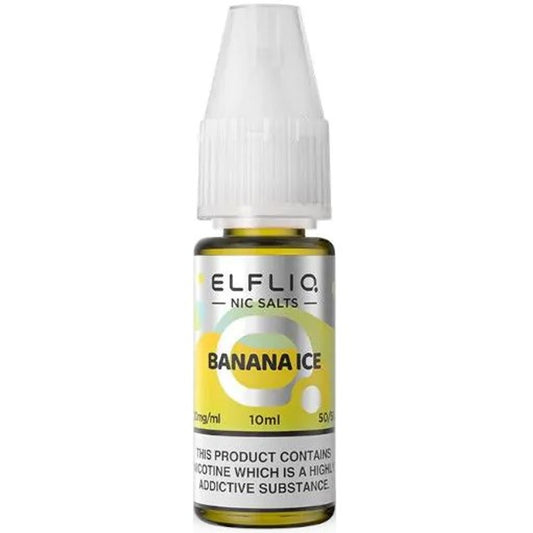 Elf Bar Elfliq Nic Salts / Banana Ice 10 PACK  - 10ml / 20mg
