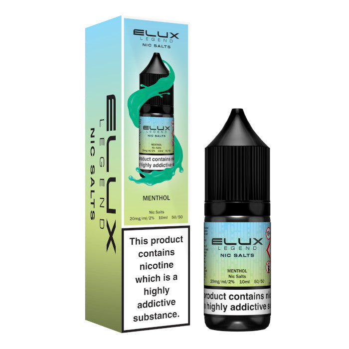 Elux Nic Salts 20mg -  Menthol  - 10 Pack