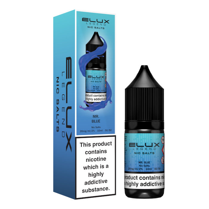 Elux Nic Salts 20mg -  Mr Blue  - 10 Pack