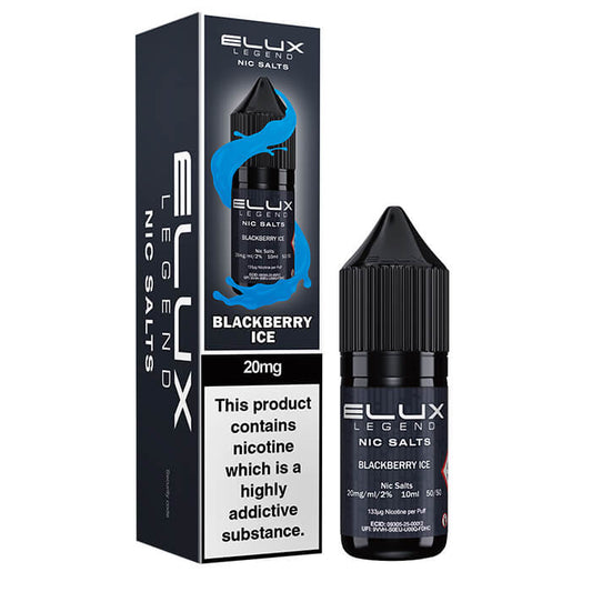 Elux Nic Salts 20mg - Blackberry Ice  - 10 Pack