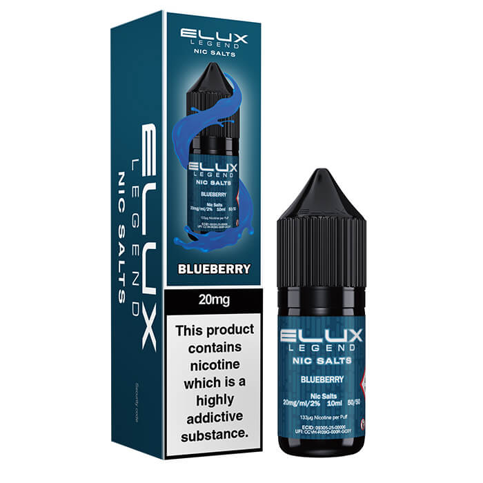 Elux Nic Salts 20mg - Blueberry - 10 Pack