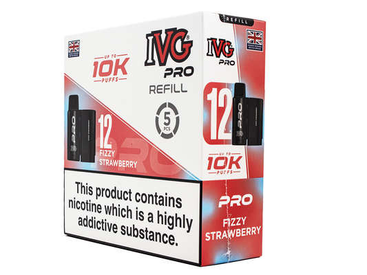 IVG PRO REFILL FIZZY STRAWBERRY - 5 PACK